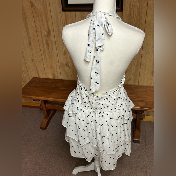 NWT LoveShackFancy Deanna Halter Mini Dress Ivory Starlight Size XXL - Picture 5 of 13